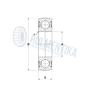 Rulment UD205 2RS BBC-R