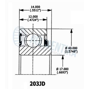 Rulment 203JD GREENLY
