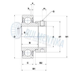 Rulment CES208-24 SNR