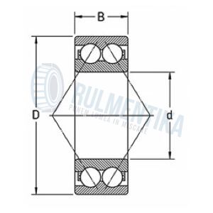 Rulment 3207 2RS IMP