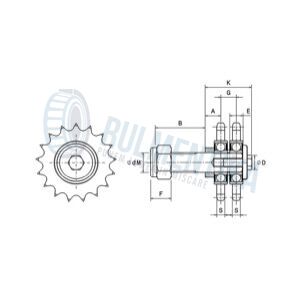 ROATA DE TENSIONARE 24B-2 Z11 M20