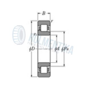 Rulment NJ206 E/C3 URB