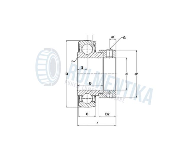 Rulment YET208 SKF