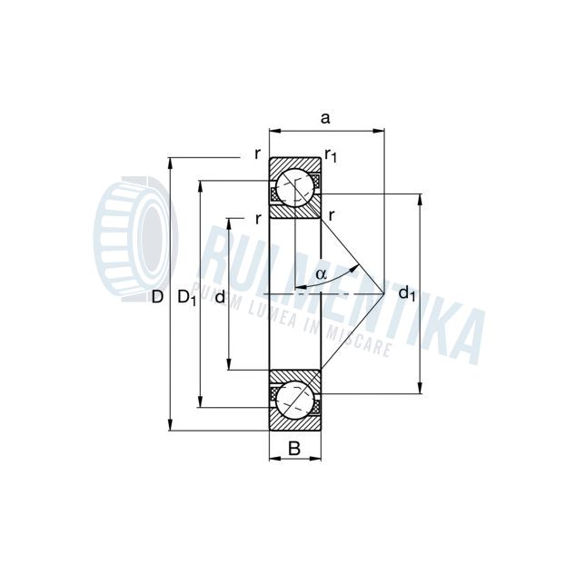 Rulment 7207 CTAP4 URB