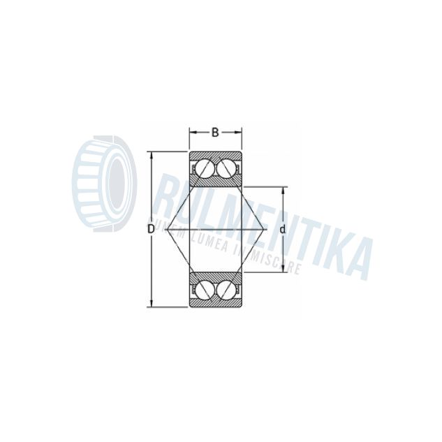 Rulment 3207 2RS IMP