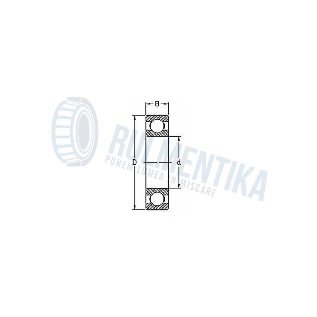 Rulment 6203-2RSH/C3 SKF IND