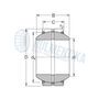 Articulatie sferica GEZ50 ES 2RS IMP