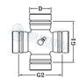 Cruce cardan 24.6X61.8 UGO