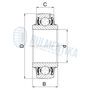 Rulment UC312 G1B131 SNR